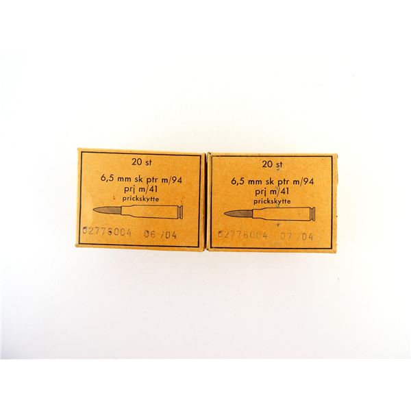 SWEDISH MILITARY 6.5X55MM AMMO LOT