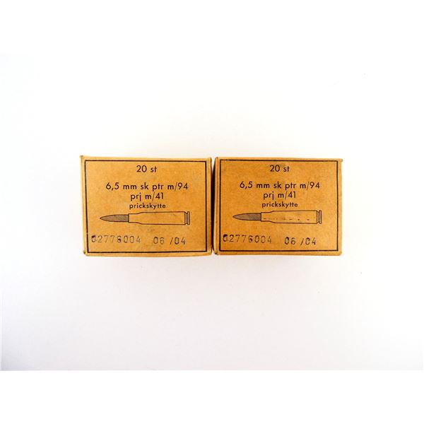 SWEDISH MILITARY 6.5X55MM AMMO LOT