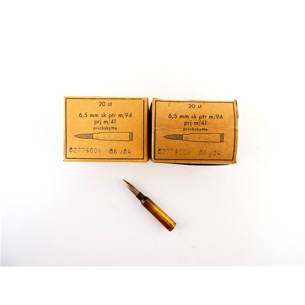 SWEDISH MILITARY 6.5X55MM AMMO LOT