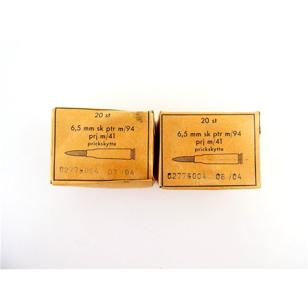 SWEDISH MILITARY 6.5X55MM AMMO LOT