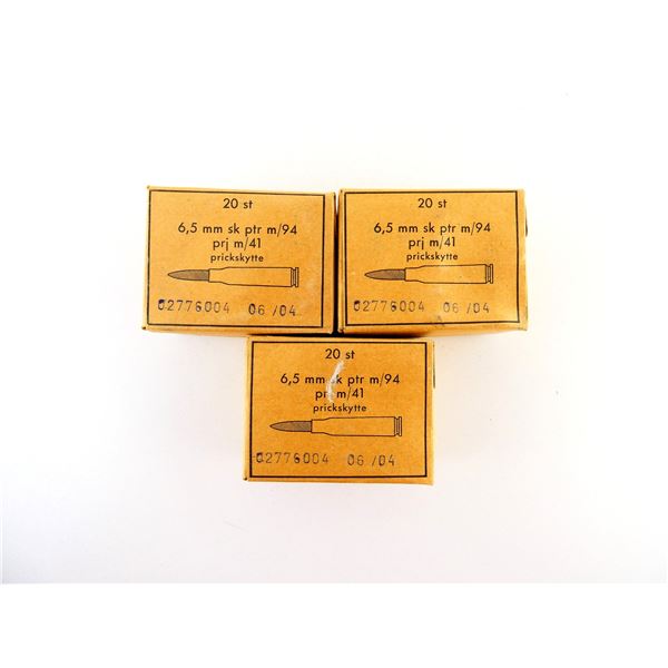 SWEDISH MILITARY 6.5X55MM AMMO LOT