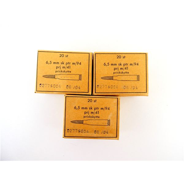 SWEDISH MILITARY 6.5X55MM AMMO LOT