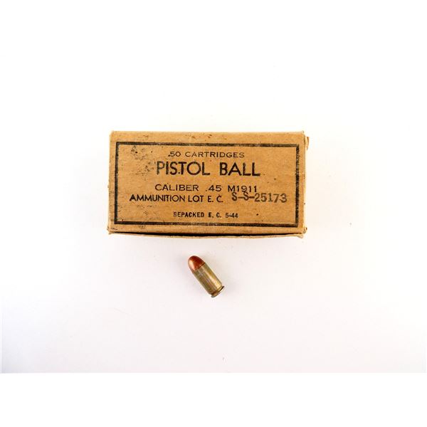 WWII U.S. MILITARY .45 M1911 PISTOL AMMO LOT
