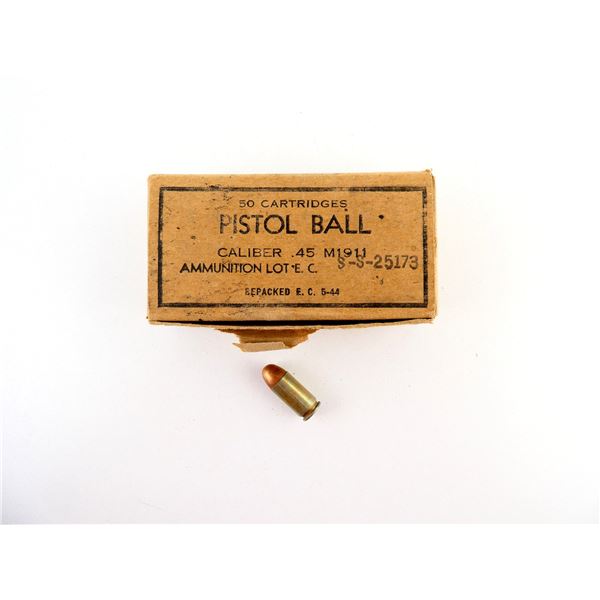 WWII U.S. MILITARY .45 M1911 PISTOL AMMO LOT