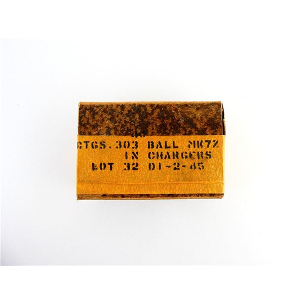 WWII CANADIAN MILITARY .303 BALL MK7Z IN CHARGERS AMMO LOT