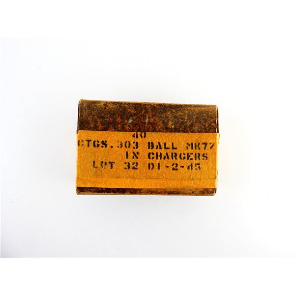 WWII CANADIAN MILITARY .303 BALL MK7Z IN CHARGERS AMMO LOT