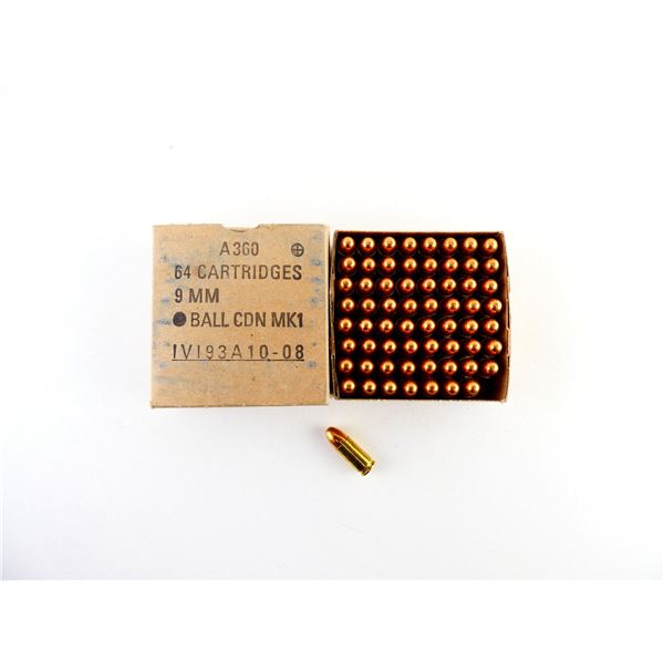 CANADIAN MILITARY 9MM LUGER AMMO LOT