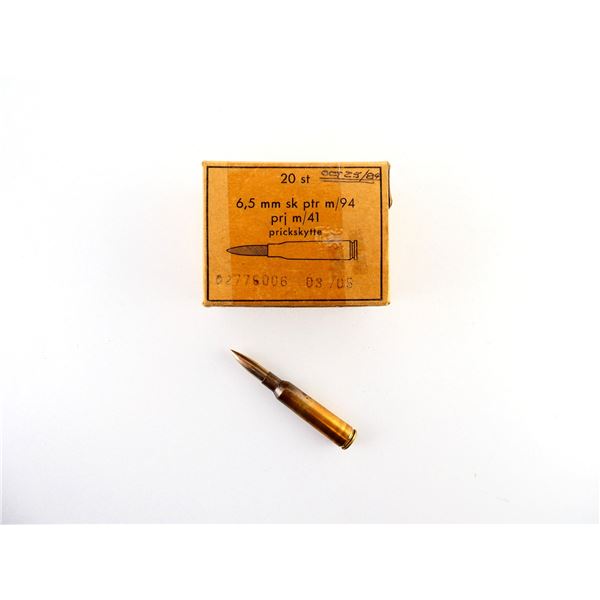 SWEDISH MILITARY 6.5X55MM AMMO LOT
