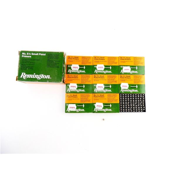 REMINGTON NO. 5 1/2 SMALL PISTOL PRIMERS LOT