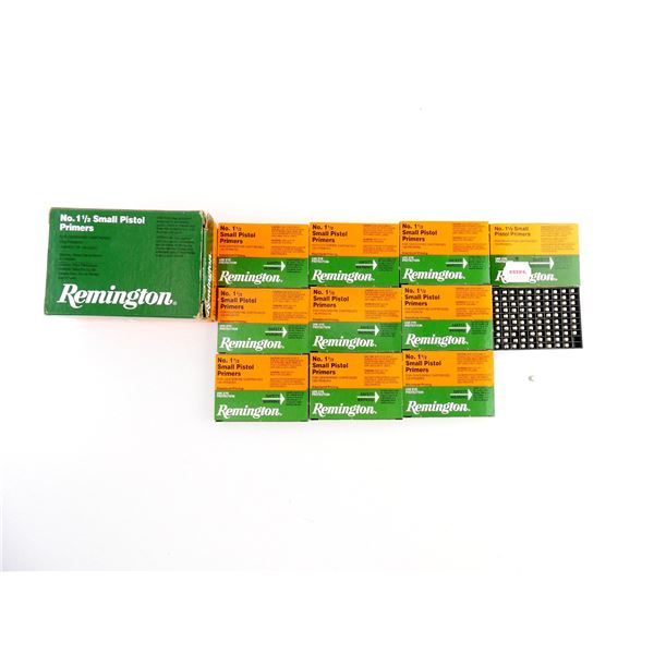 REMINGTON NO. 1 1/2 SMALL PISTOL PRIMERS LOT