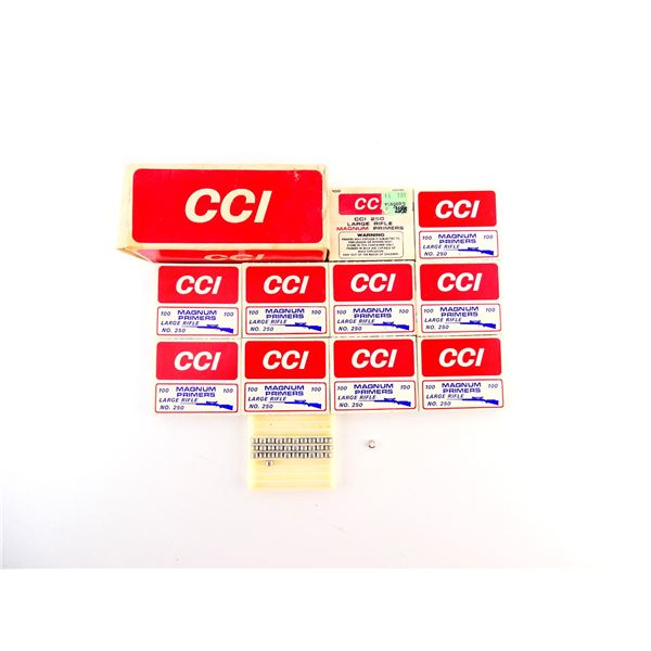 CCI NO. 250 LARGE RIFLE MAGNUM PRIMERS LOT