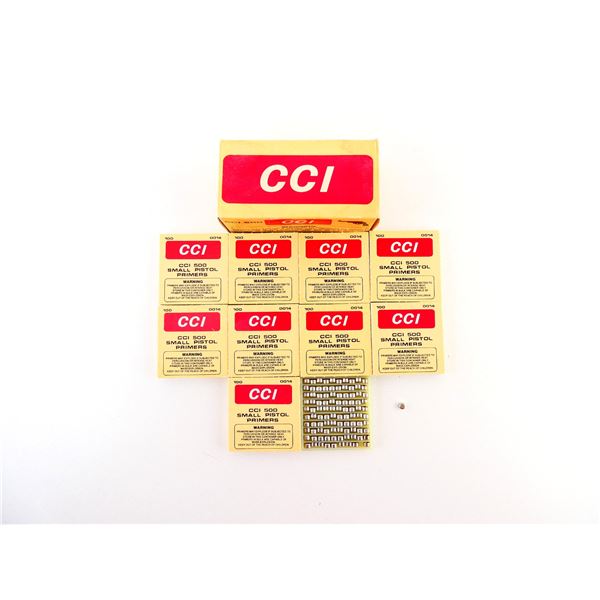 CCI NO. 500 SMALL PISTOL PRIMERS LOT