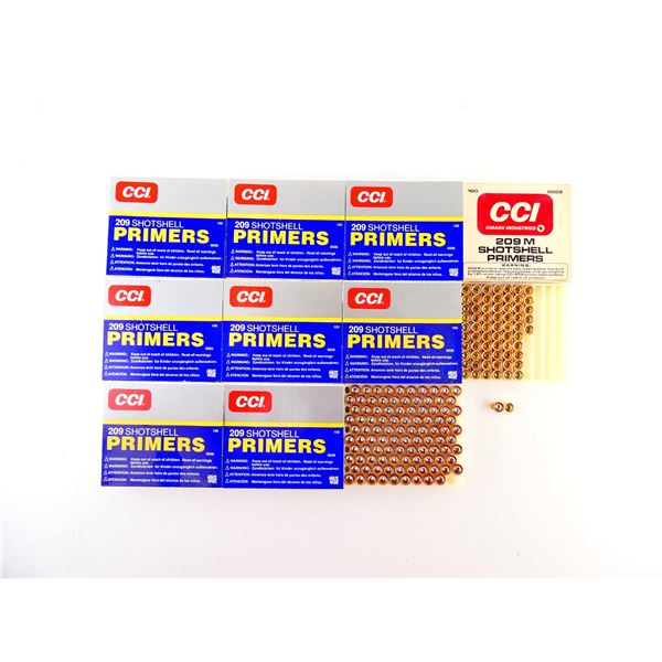 ASSORTED CCI NO. 209 AND NO. 209M SHOT SHELL PRIMERS LOT
