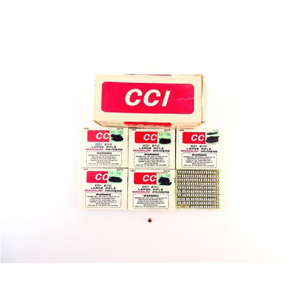 CCI NO. 250 LARGE RIFLE MAGNUM PRIMERS LOT