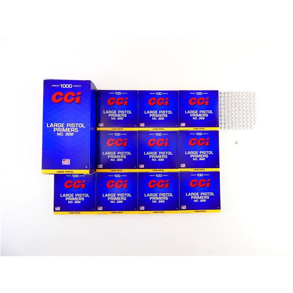 CCI NO. 300 LARGE PISTOL PRIMERS LOT