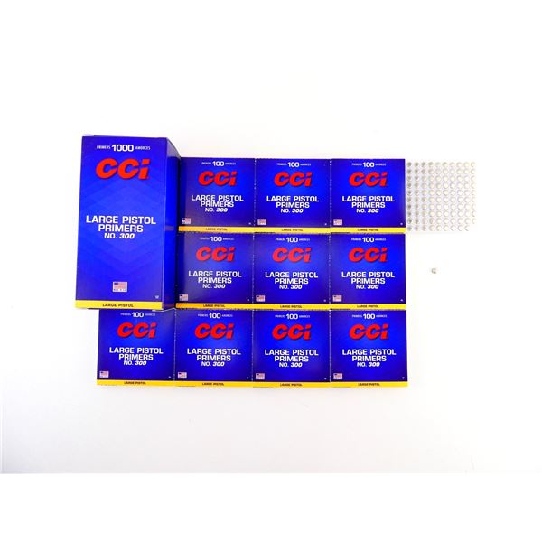 CCI NO. 300 LARGE PISTOL PRIMERS LOT
