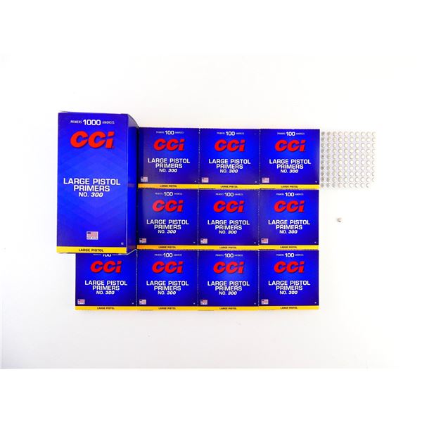 CCI NO. 300 LARGE PISTOL PRIMERS LOT
