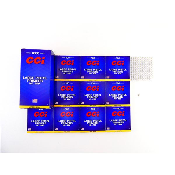 CCI NO. 300 LARGE PISTOL PRIMERS LOT