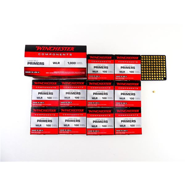 WINCHESTER NO. WLR LARGE RIFLE PRIMERS LOT