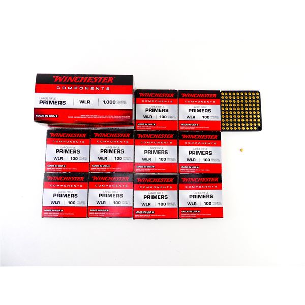 WINCHESTER NO. WLR LARGE RIFLE PRIMERS LOT