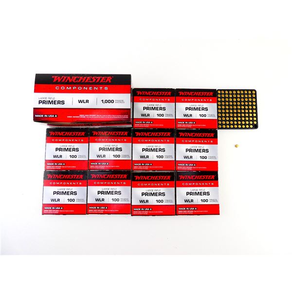 WINCHESTER NO. WLR LARGE RIFLE PRIMERS LOT