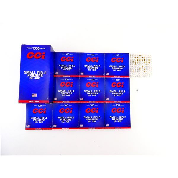 CCI NO. 400 SMALL RIFLE PRIMERS LOT