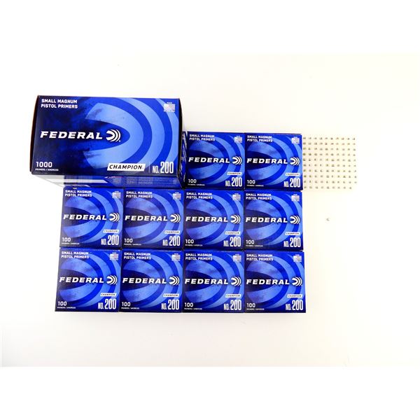 FEDERAL CHAMPION NO. 200 SMALL MAGNUM PISTOL PRIMERS LOT
