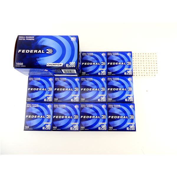 FEDERAL CHAMPION NO. 200 SMALL MAGNUM PISTOL PRIMERS LOT