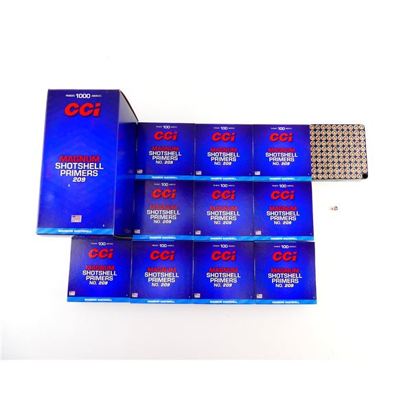 CCI NO. 209 MAGNUM SHOT SHELL PRIMERS LOT