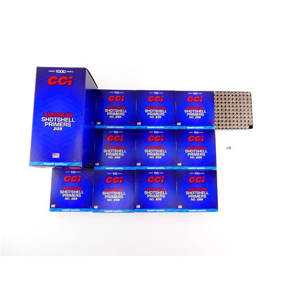 CCI NO. 209 MAGNUM SHOT SHELL PRIMERS LOT