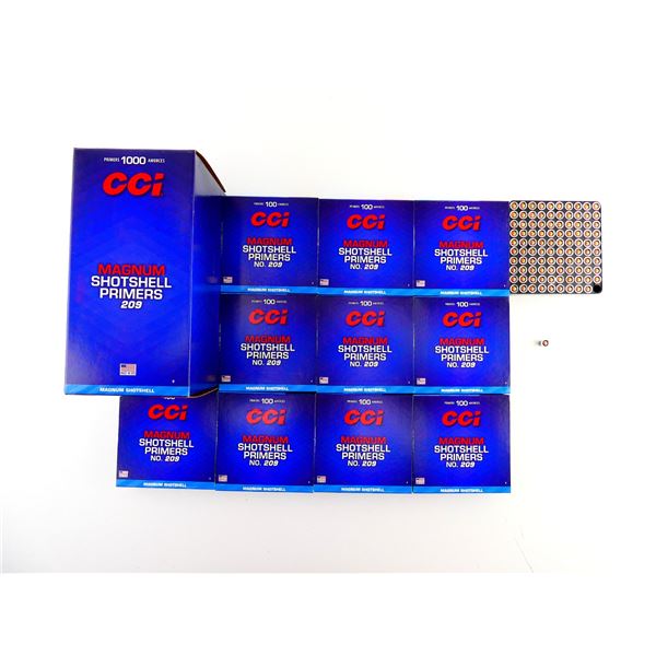 CCI NO. 209 MAGNUM SHOT SHELL PRIMERS LOT