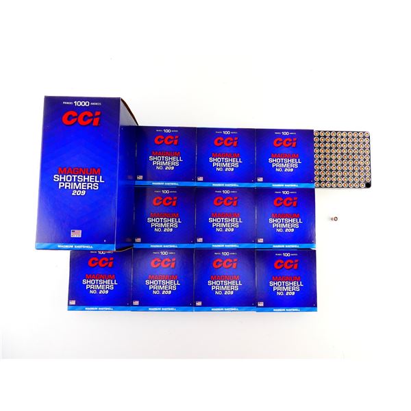 CCI NO. 209 MAGNUM SHOT SHELL PRIMERS LOT
