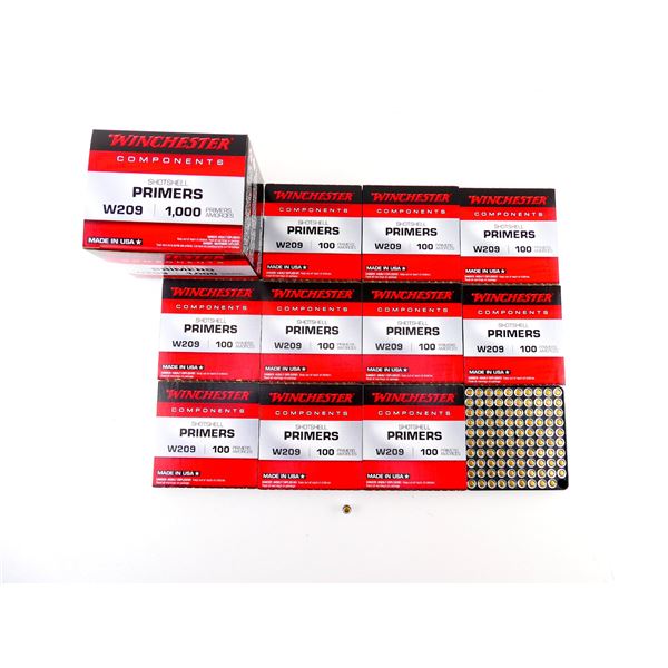WINCHESTER NO. W209 SHOT SHELL PRIMERS LOT