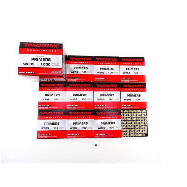 WINCHESTER NO. W209 SHOT SHELL PRIMERS LOT