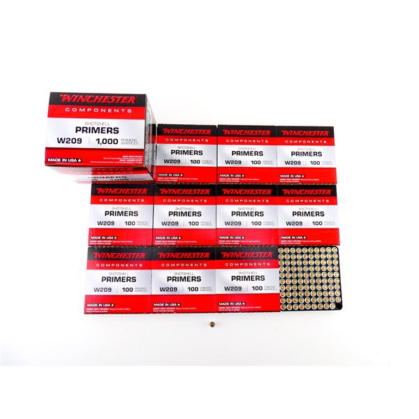 WINCHESTER NO. W209 SHOT SHELL PRIMERS LOT