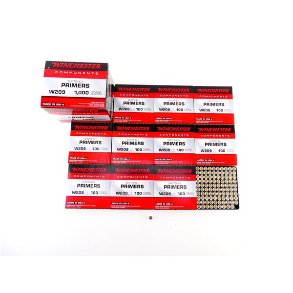 WINCHESTER NO. W209 SHOT SHELL PRIMERS LOT