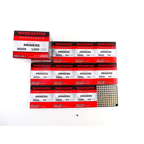 WINCHESTER NO. W209 SHOT SHELL PRIMERS LOT