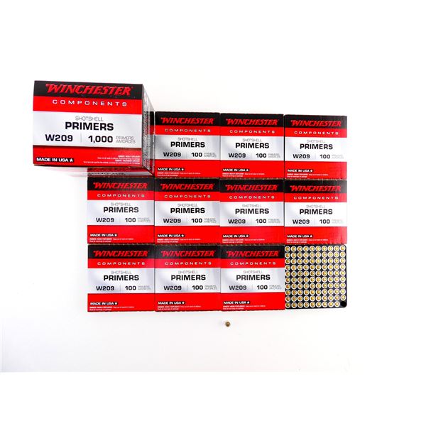 WINCHESTER NO. W209 SHOT SHELL PRIMERS LOT