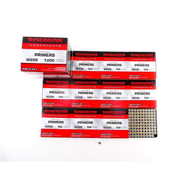 WINCHESTER NO. W209 SHOT SHELL PRIMERS LOT