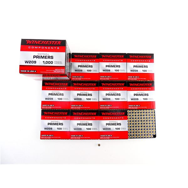 WINCHESTER NO. W209 SHOT SHELL PRIMERS LOT