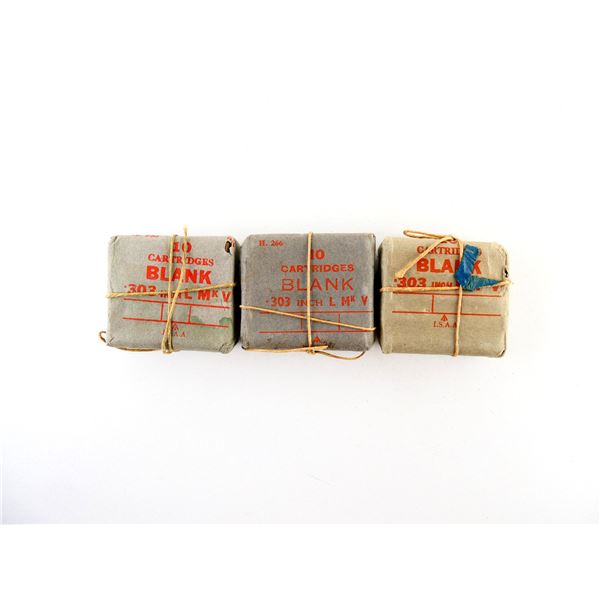 BRITISH MILITARY .303 INCH L MK V BLANKS LOT