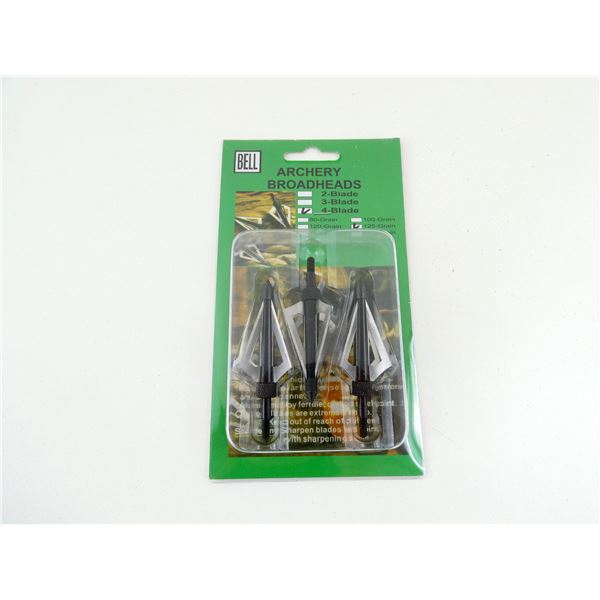 BELL ARCHERY 4-BLADE BROADHEADS LOT