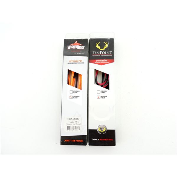 ASSORTED TEN POINT HCA-12912-R SHADOW ULTRA-LITE & TACTICAL XLT CROSSBOW CABLES & WICKED RIDGE HCA-7