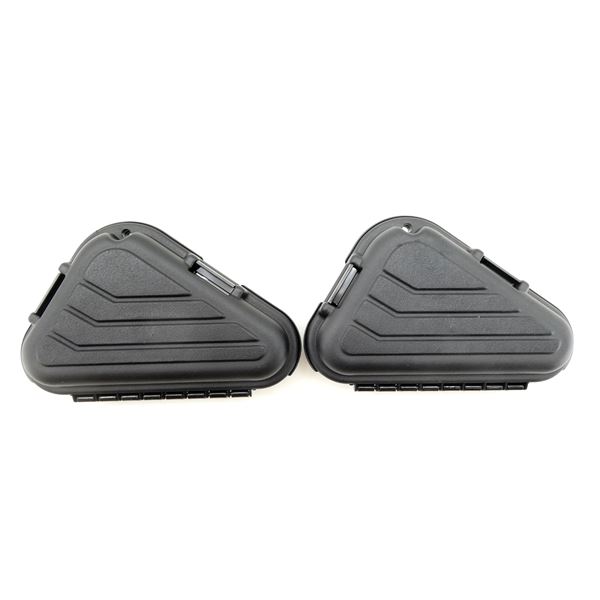 PLANO 1421 SINGLE PISTOL HARD PADDED HAND GUN CASES LOT