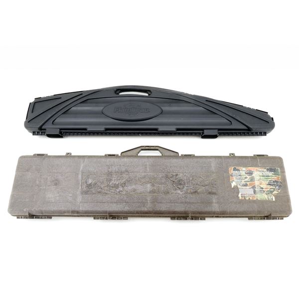 ASSORTED HARD PADDED SINGLE AND DOUBLE RIFLE CASES LOT
