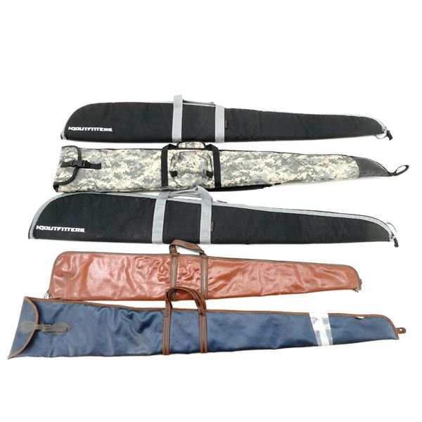 ASSORTED SOFT PADDED RIFLE CASES LOT