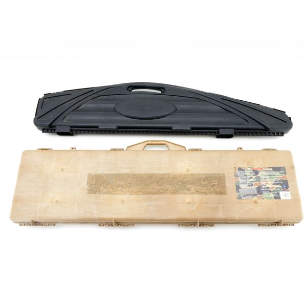 ASSORTED HARD PADDED DOUBLE AND SINGLE RIFLE CASES LOT