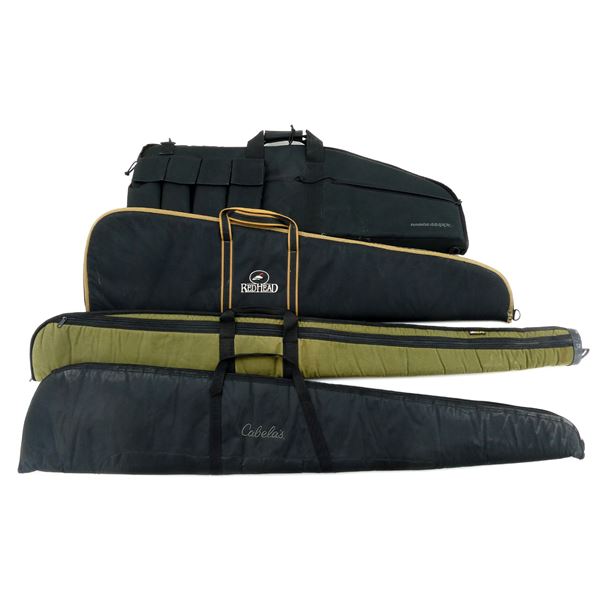 ASSORTED SOFT PADDED RIFLE CASES LOT