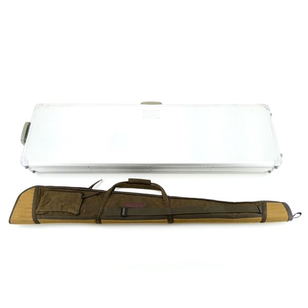ASSORTED HARD PADDED DOUBLE RIFLE CASE AND SOFT PADDED RIFLE CASE LOT