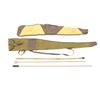 Image 1 : ASSORTED SOFT PADDED / NON-PADDED RIFLE CASES AND VINTAGE WOODED / STEEL CLEANING RODS LOT